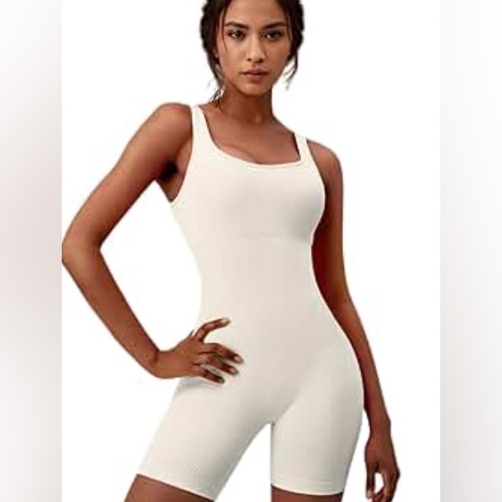 Cream Sleeveless Bodysuit